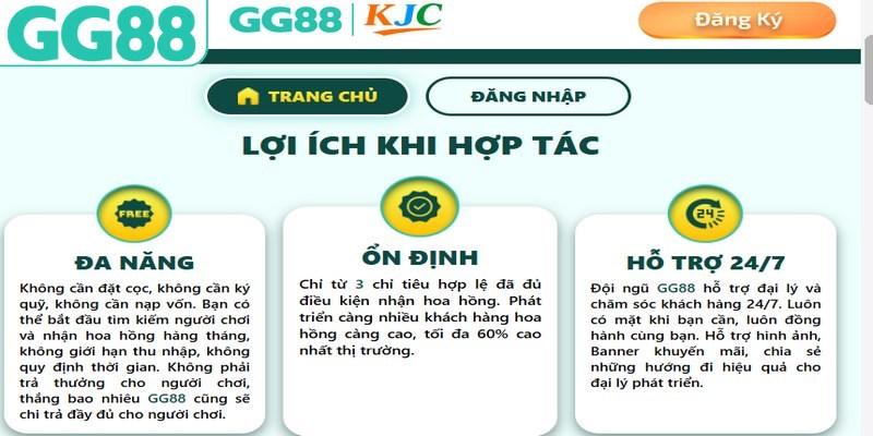 Đại lý GG88 thu hút nhiều đối tác tiềm năng