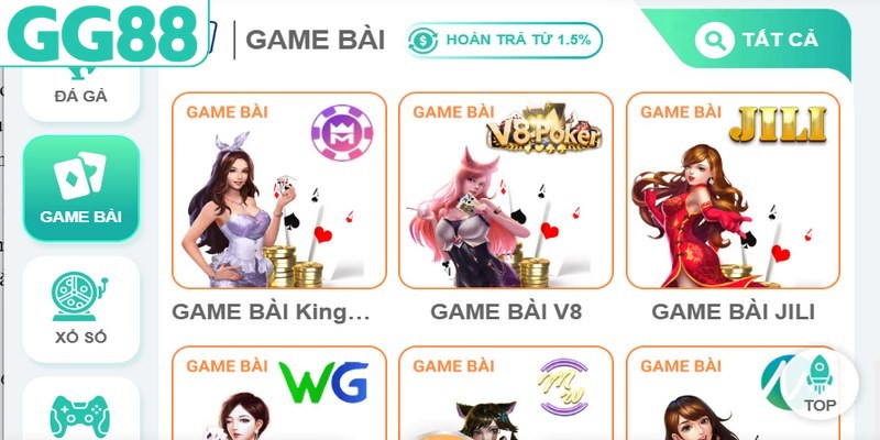 Sơ lược về thế giới game bài GG88 cho hội viên
